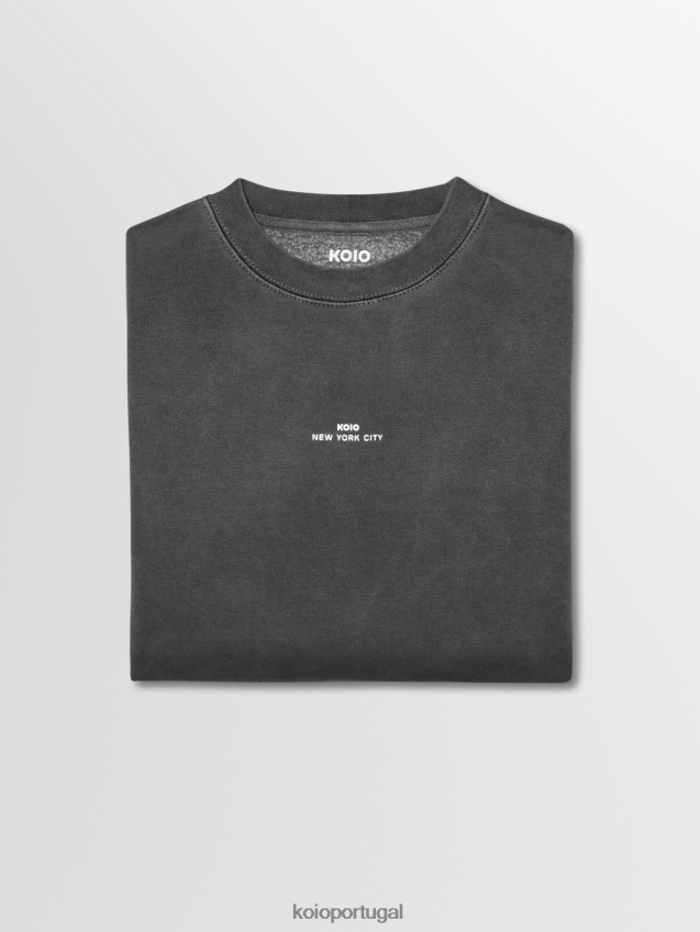KOIO moletom vinci HX4VD135 coleção xisto unissex