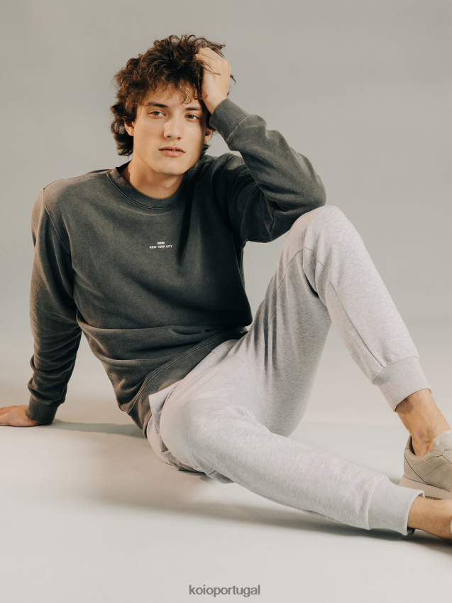 KOIO moletom vinci HX4VD135 coleção xisto unissex