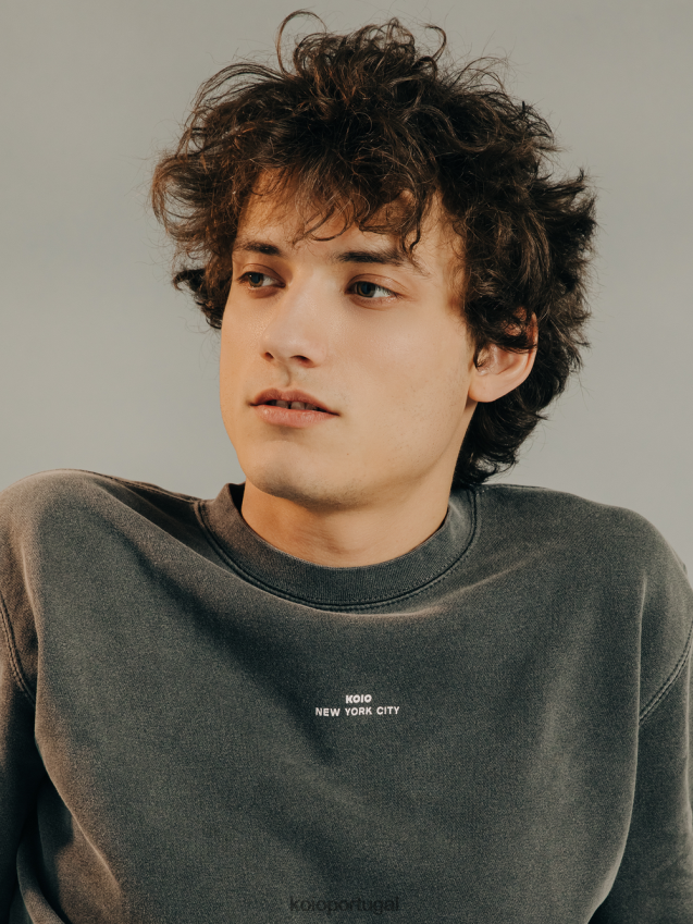 KOIO moletom vinci HX4VD135 coleção xisto unissex