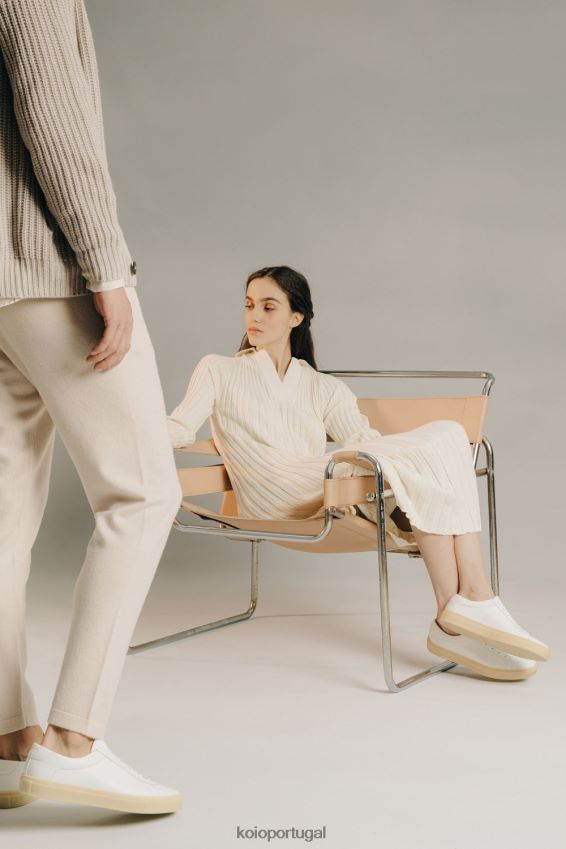 KOIO capri HX4VD4 sapato goma de luz branca homens