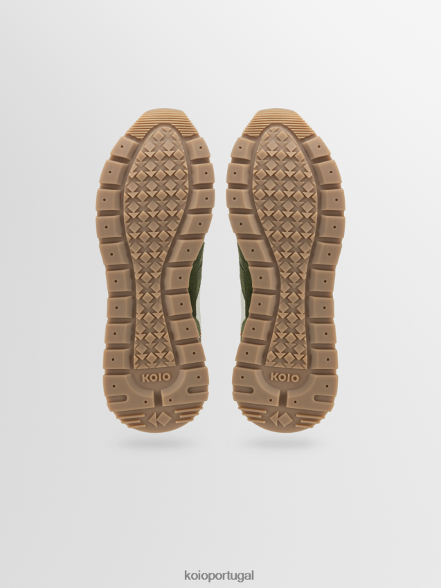 KOIO corredor retrô HX4VD28 sapato agave homens