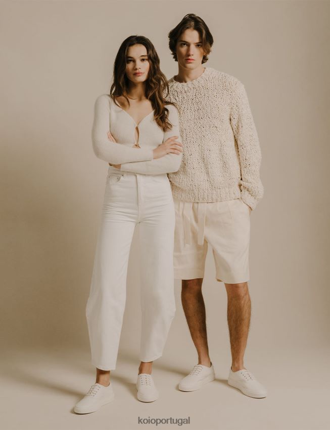 KOIO portofino HX4VD61 sapato branco antigo homens