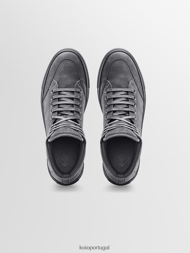 KOIO primo HX4VD75 sapato carvão homens