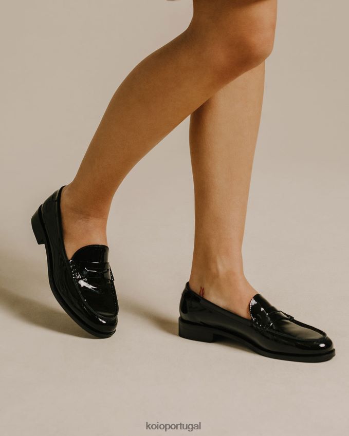 KOIO Brera HX4VD213 sapato patente nero mulheres