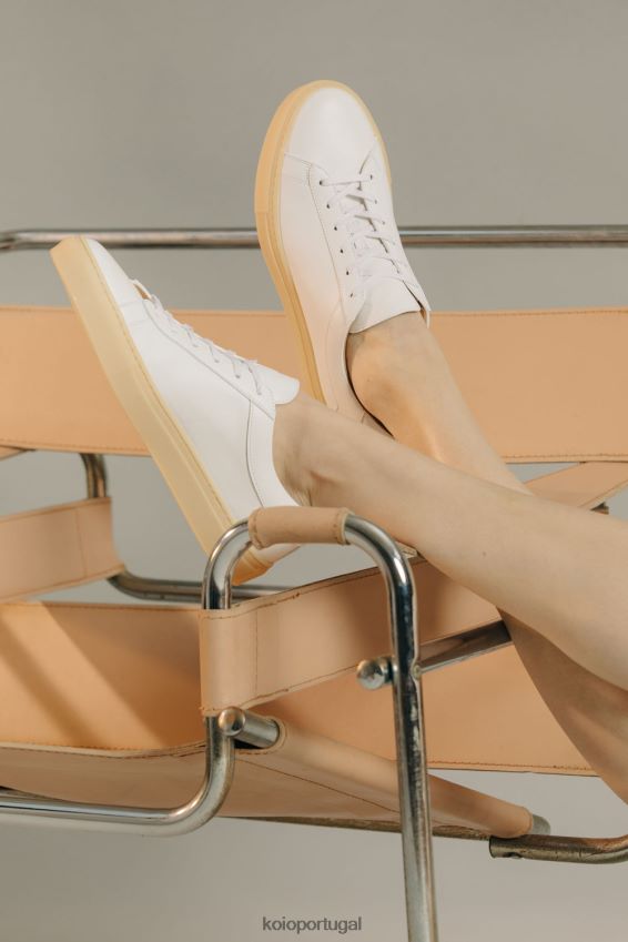 KOIO capri HX4VD139 sapato goma de luz branca mulheres