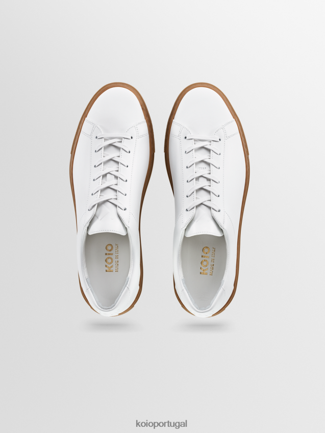 KOIO capri HX4VD140 sapato goma branca mulheres