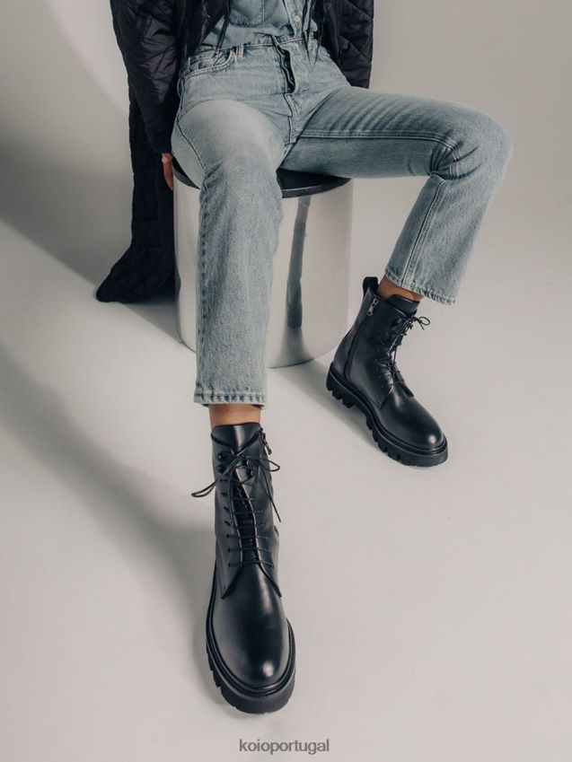 KOIO cortina HX4VD202 sapato preto mulheres